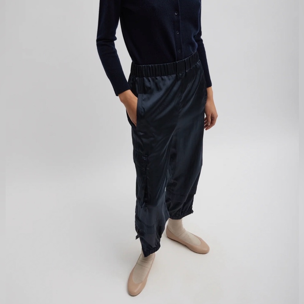 Tibi Shiny nylon pull-on Wilt Jogger
